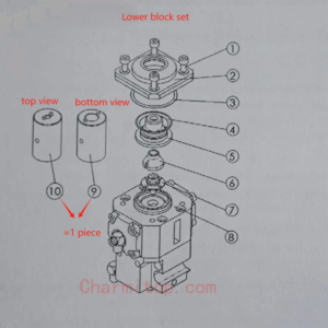 lower block set 9pcs/lot ; upper block set for sodick wire cut edm ALC400G